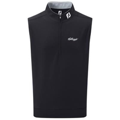 Branded Promotional FOOTJOY SPUN POLY HALF ZIP VEST Fleece From Concept Incentives.