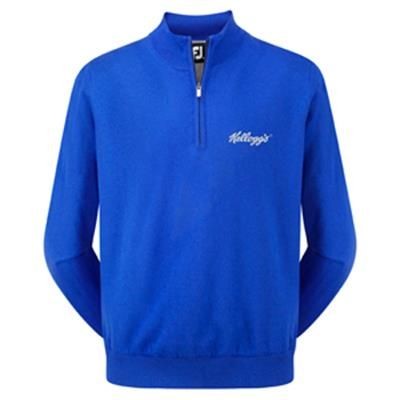 Branded Promotional FOOTJOY LAMBSWOOL 1-2 ZIP SWEATER Polo Shirt From Concept Incentives.