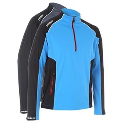 Branded Promotional PQ GENTS TOURFLEX CYCLONE WIND - SOFT SHELL WIND TOP - HALF ZIP Jacket From Concept Incentives.