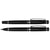 Branded Promotional ALUMINIUM METAL PEN SET in Black & Silver Pen Set From Concept Incentives.