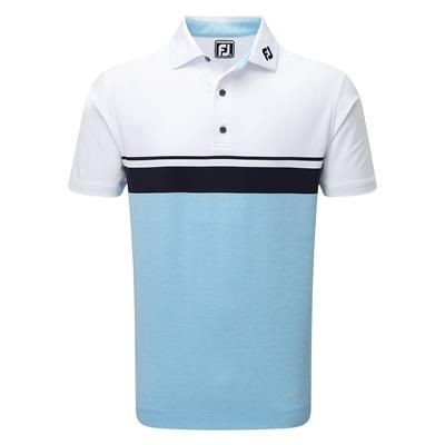 Branded Promotional FOOTJOY STRETCH LISLE COLOUR CUBE BLOCK with Space Dye Athletic Fit Polo Shirt From Concept Incentives.