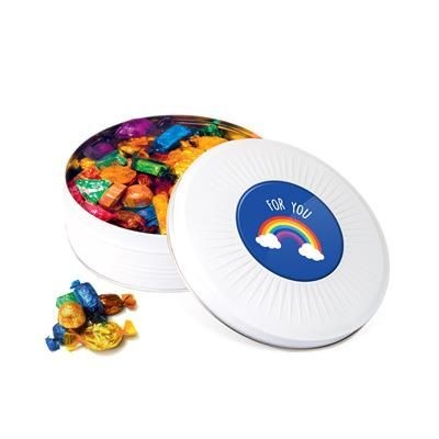 Branded Promotional SUNRAY SHARE TIN QUALITY STREETS Chocolate From Concept Incentives.