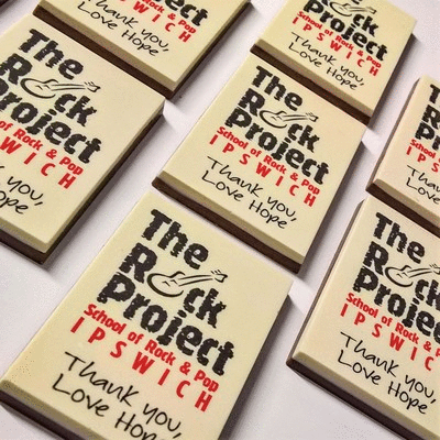 Branded Promotional LOGO CHOCOLATE BAR SMALL Chocolate From Concept Incentives.