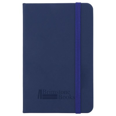 Branded Promotional ABBEY MINI NOTE BOOK in Navy Blue Jotter From Concept Incentives.