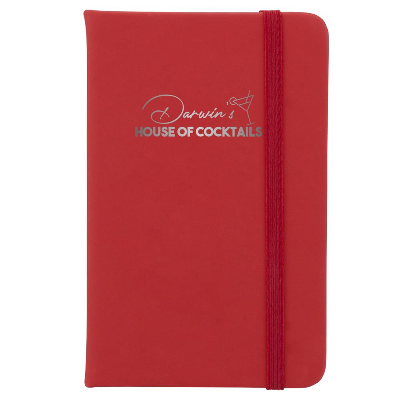 Branded Promotional ABBEY MINI NOTE BOOK in Red Jotter From Concept Incentives.