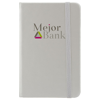 Branded Promotional ABBEY MINI NOTE BOOK in Grey Jotter From Concept Incentives.