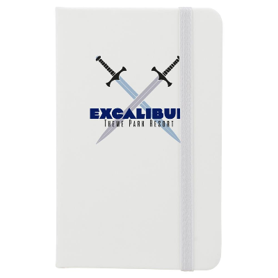 Branded Promotional ABBEY MINI NOTE BOOK in White Jotter From Concept Incentives.