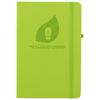 Branded Promotional ABBEY NOTE BOOK in Green Jotter From Concept Incentives.