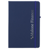 Branded Promotional ABBEY NOTE BOOK in Navy Blue Jotter From Concept Incentives.