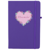 Branded Promotional ABBEY NOTE BOOK in Purple Jotter From Concept Incentives.