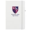 Branded Promotional ABBEY NOTE BOOK in White Jotter From Concept Incentives.