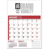 Branded Promotional JOTTA NOTE PAD PLANNER in Red & Black Calendar From Concept Incentives.