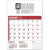 Branded Promotional JOTTA NOTE PAD PLANNER in Red & Black Calendar From Concept Incentives.