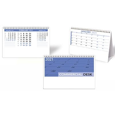 Branded Promotional COMMERCAL DESK PLANNER Calendar From Concept Incentives.