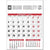 Branded Promotional COMMERCIAL PLANNER - RED & BLACK Calendar From Concept Incentives.