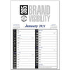 Branded Promotional MEMO NOTE PAD PLANNER in Blue & Black Calendar From Concept Incentives.