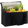 Branded Promotional MARDEN 12 CAN COTTON COOLER in Black Cool Bag From Concept Incentives.