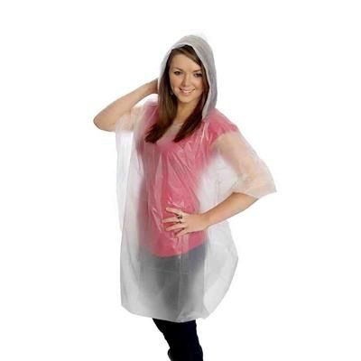 Branded Promotional BIODEGRADABLE ECO FRIENDLY RAIN PONCHO Poncho From Concept Incentives.