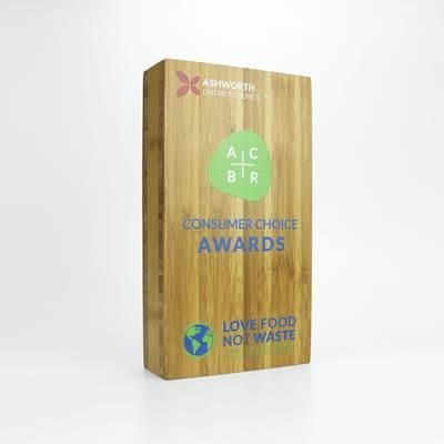 Branded Promotional BAMBOO RECTANGULAR AWARD Award From Concept Incentives.