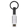 Branded Promotional 4-IN-1 KEYRING CHARGER CABLE in Black Cable From Concept Incentives.