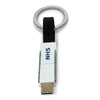Branded Promotional 3-IN-1 KEYRING CHARGER CABLE in Black Cable From Concept Incentives.