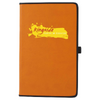 Branded Promotional BORDER NOTE BOOK in Orange from Concept Incentives