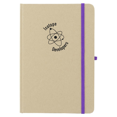 Branded Promotional BORROWDALE NOTE BOOK in Purple Jotter From Concept Incentives.