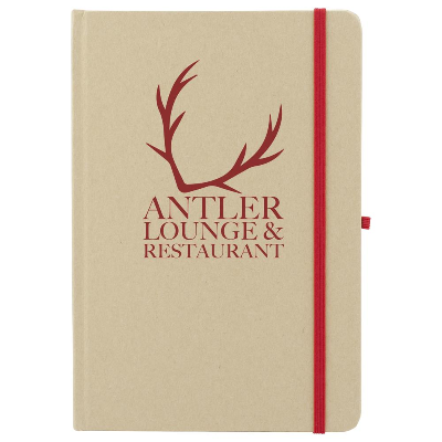 Branded Promotional BORROWDALE NOTE BOOK in Red Jotter From Concept Incentives.