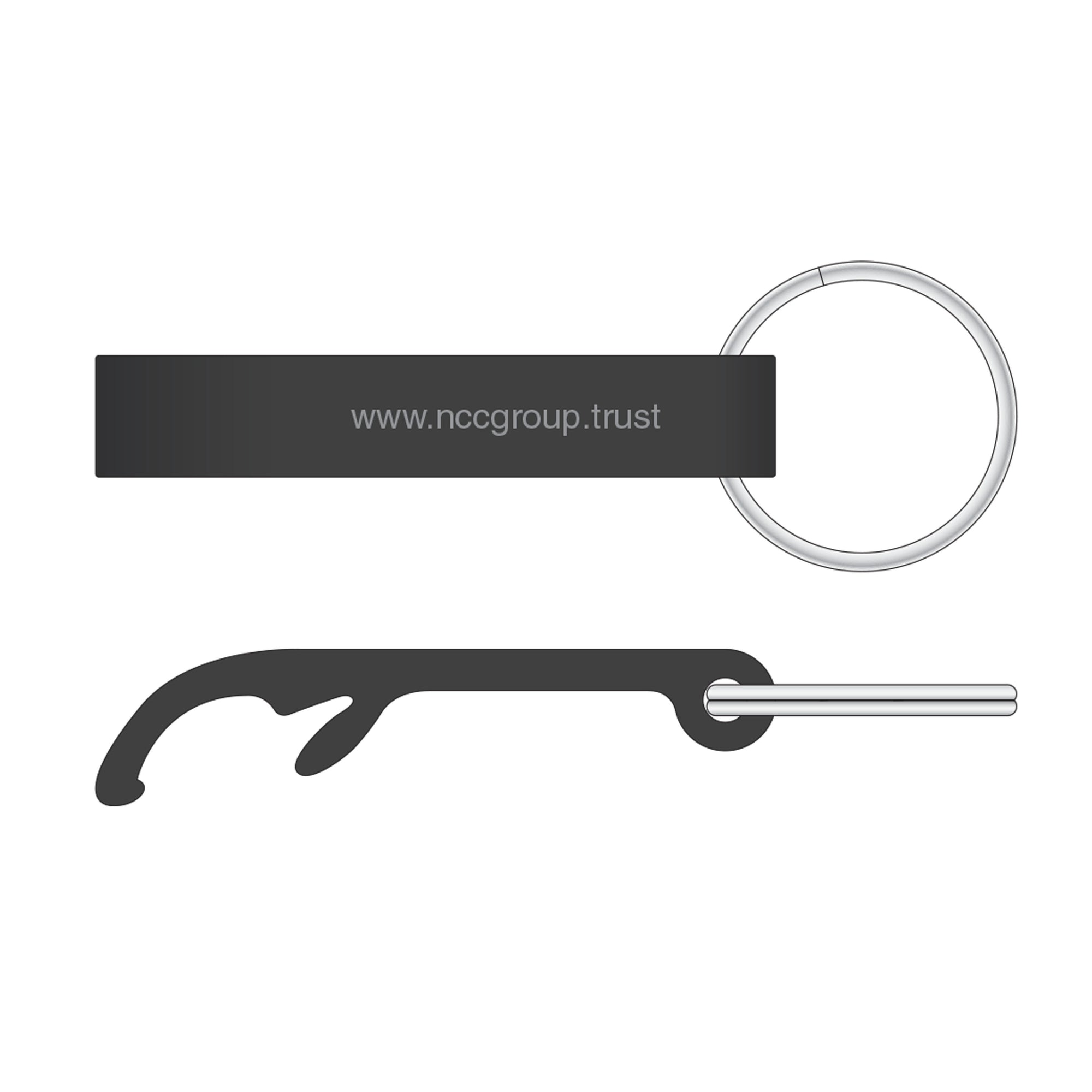 Branded Promotional Bottle Opener (from £0.74 each) NCC Group From Concept Incentives.