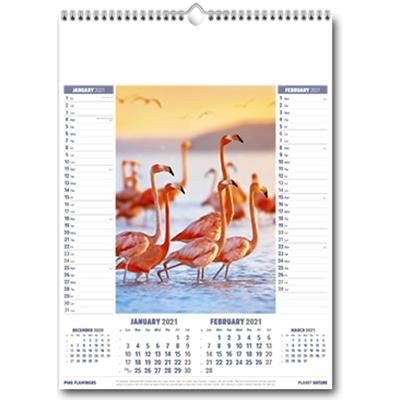 Branded Promotional PLANET NATURE WALL CALENDAR Calendar From Concept Incentives.