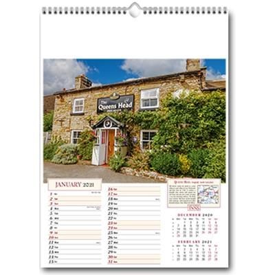 Branded Promotional OLD WORLDE INNS WALL CALENDAR Calendar From Concept Incentives.