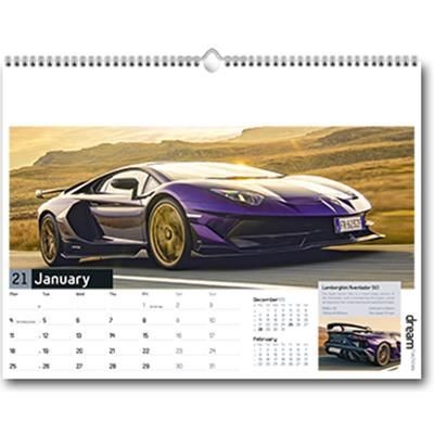 Branded Promotional DREAM MACHINES WALL CALENDAR Calendar From Concept Incentives.