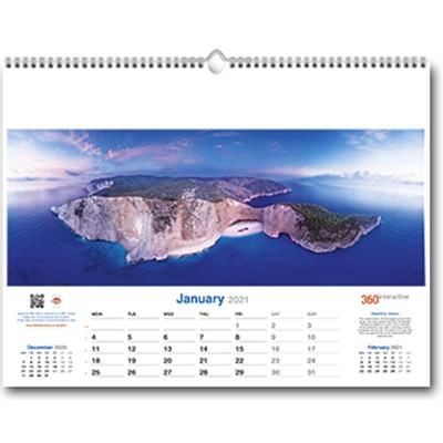 Branded Promotional 360INTERACTIVE ORGANIZER WALL CALENDAR Calendar From Concept Incentives.