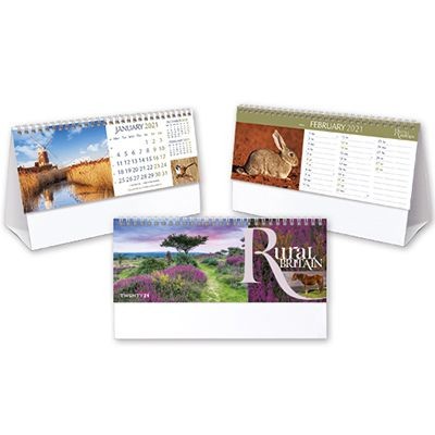 Branded Promotional RURAL BRITAIN DESK CALENDAR Calendar From Concept Incentives.