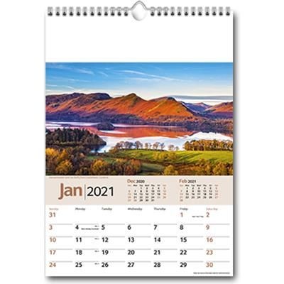 Branded Promotional SCENIC MEMO WALL CALENDAR Calendar From Concept Incentives.