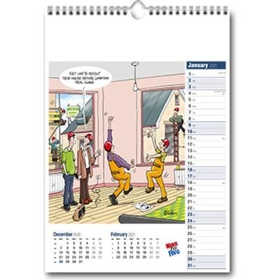 Branded Promotional NINE TO FIVE WALL CALENDAR Calendar From Concept Incentives.