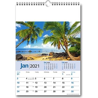 Branded Promotional SCENIC WORLD MEMO WALL CALENDAR Calendar From Concept Incentives.