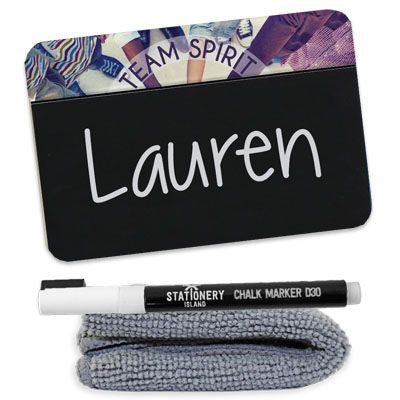 Branded Promotional CHALKBOARD NAME BADGE Badge From Concept Incentives.