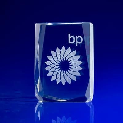 Branded Promotional CHAMONIX CRYSTAL AWARD CRYSTAL SIZES: 100 x 70 x 40mm Award From Concept Incentives.