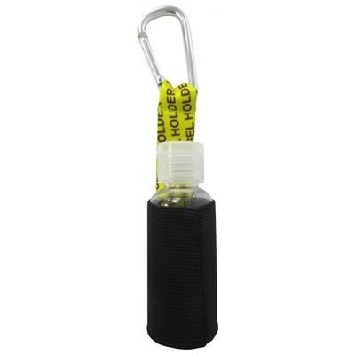 Branded Promotional CARABINER HAND GEL HOLDER Lanyard Accessory From Concept Incentives.