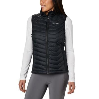 Branded Promotional COLUMBIA LADIES POWDER PASS VEST Jacket From Concept Incentives.