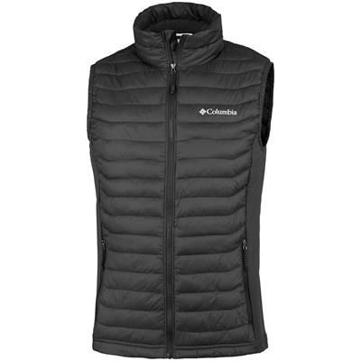 Branded Promotional COLUMBIA MENS POWDER PASS VEST Jacket From Concept Incentives.