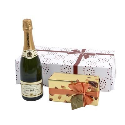 Branded Promotional CHAMPAGNE & CHOCOLATE GIFT BOX Champagne From Concept Incentives.