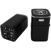 Branded Promotional CALYPSO TRAVEL ADAPTER 2 USB PORT Technology From Concept Incentives.