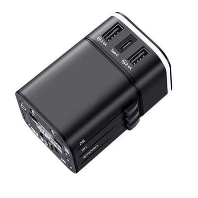 Branded Promotional CALYPSO TRAVEL ADAPTER TYPE C Technology From Concept Incentives.
