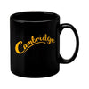 Branded Promotional CAMBRIDGE MUG in Black Mug From Concept Incentives.