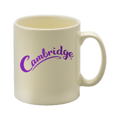 Branded Promotional CAMBRIDGE MUG in Ivory Mug From Concept Incentives.