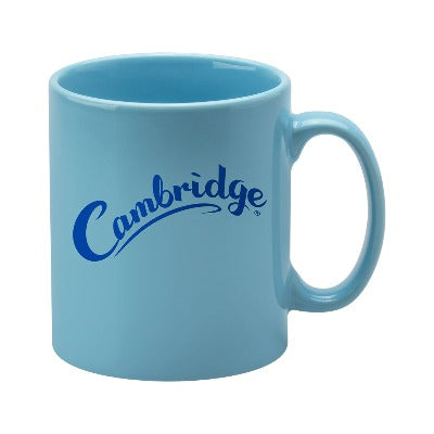 Branded Promotional CAMBRIDGE MUG in Light Blue Mug From Concept Incentives.