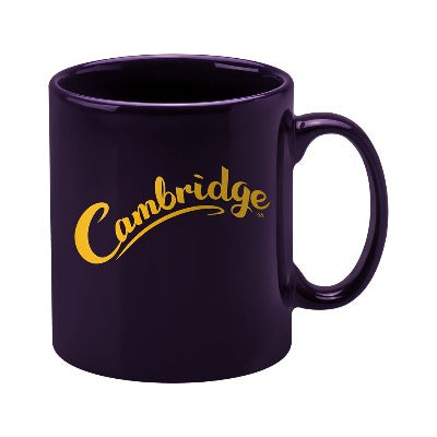 Branded Promotional CAMBRIDGE MUG in Purple Mug From Concept Incentives.