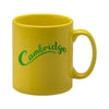 Branded Promotional CAMBRIDGE MUG in Yellow Mug From Concept Incentives.